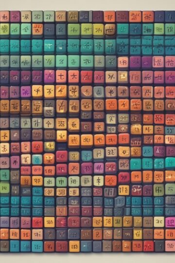 8-bit style 2048 puzzle board with pixelated number tiles merging together